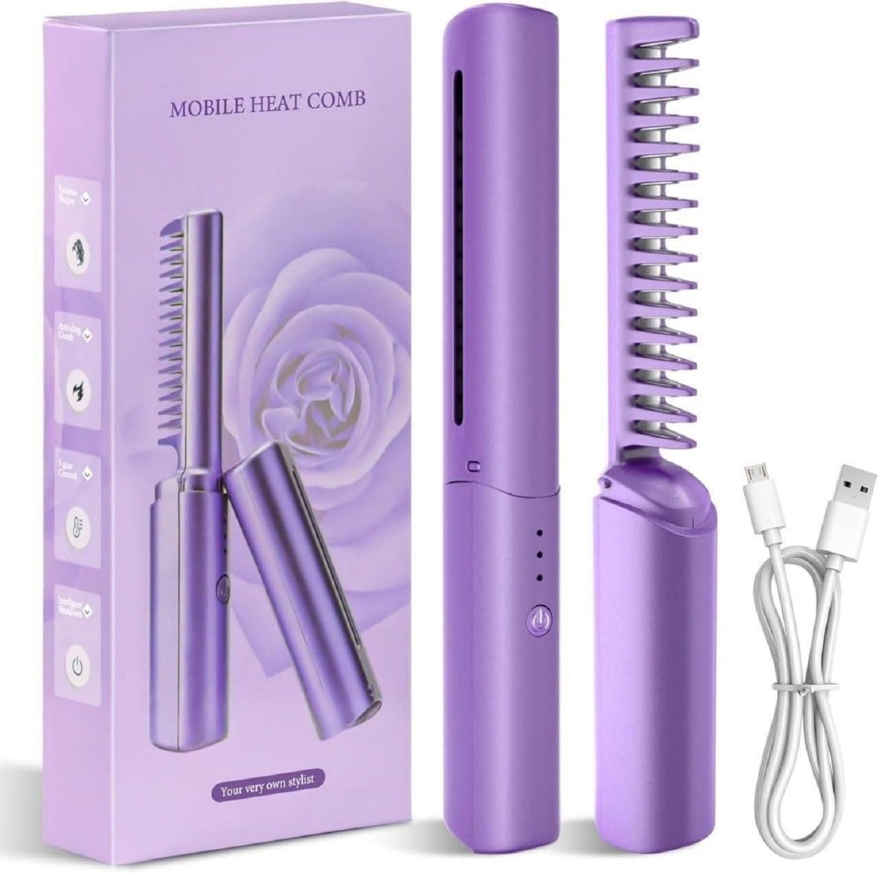 Portable Mini Hair Straightener Cordless & Rechargeable
