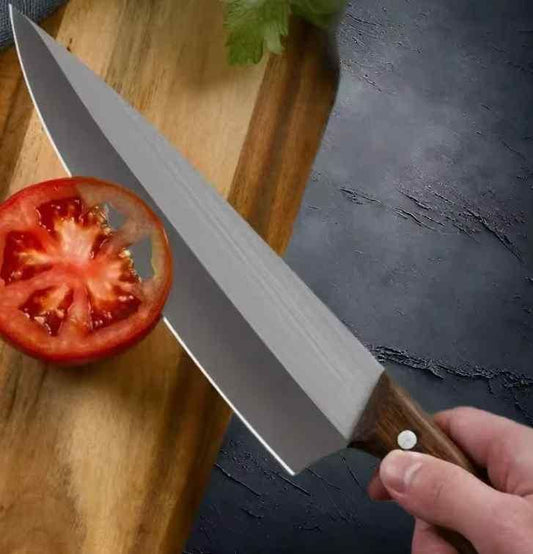 Chef Knife Rosewood Handle Stainless Steel Kitchen Knife