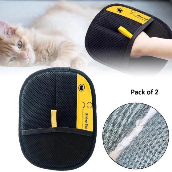 Pet Hair Removal Gloves (Pack of 1&2)